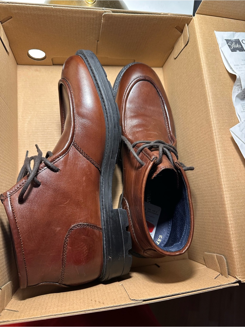 Eastland leather lug-sole boots
